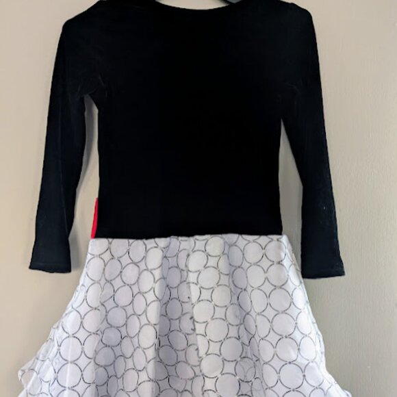 Bonnie Jean Girls Holiday Christmas Dress Long Sleeve Velvet Size 7 - Picture 2 of 5